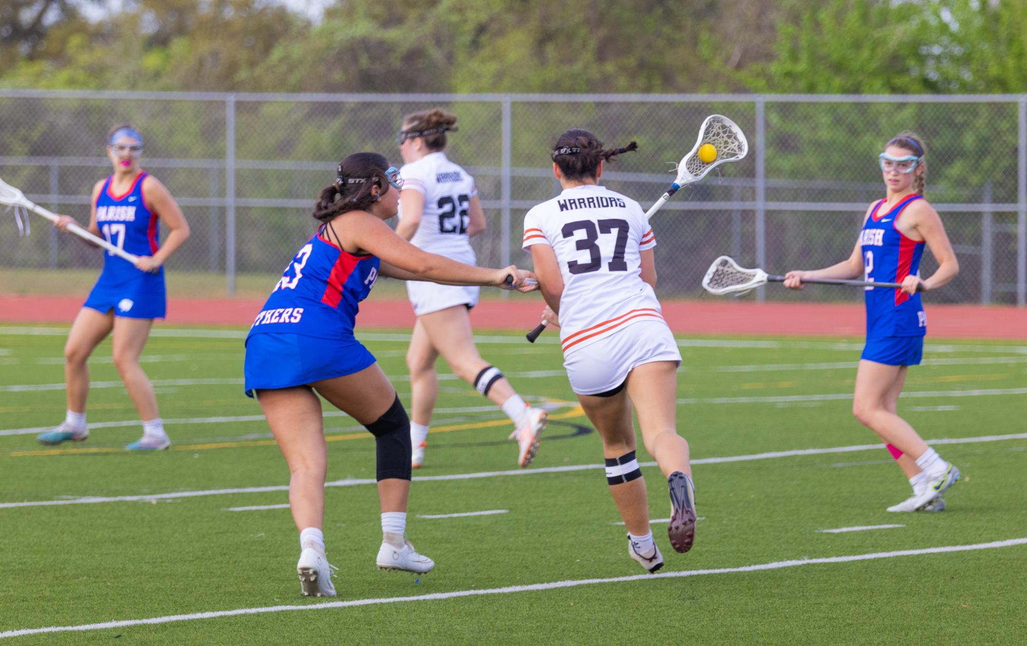 Varsity Girls Lacrosse Slashes Dallas Parish Panthers 10-4