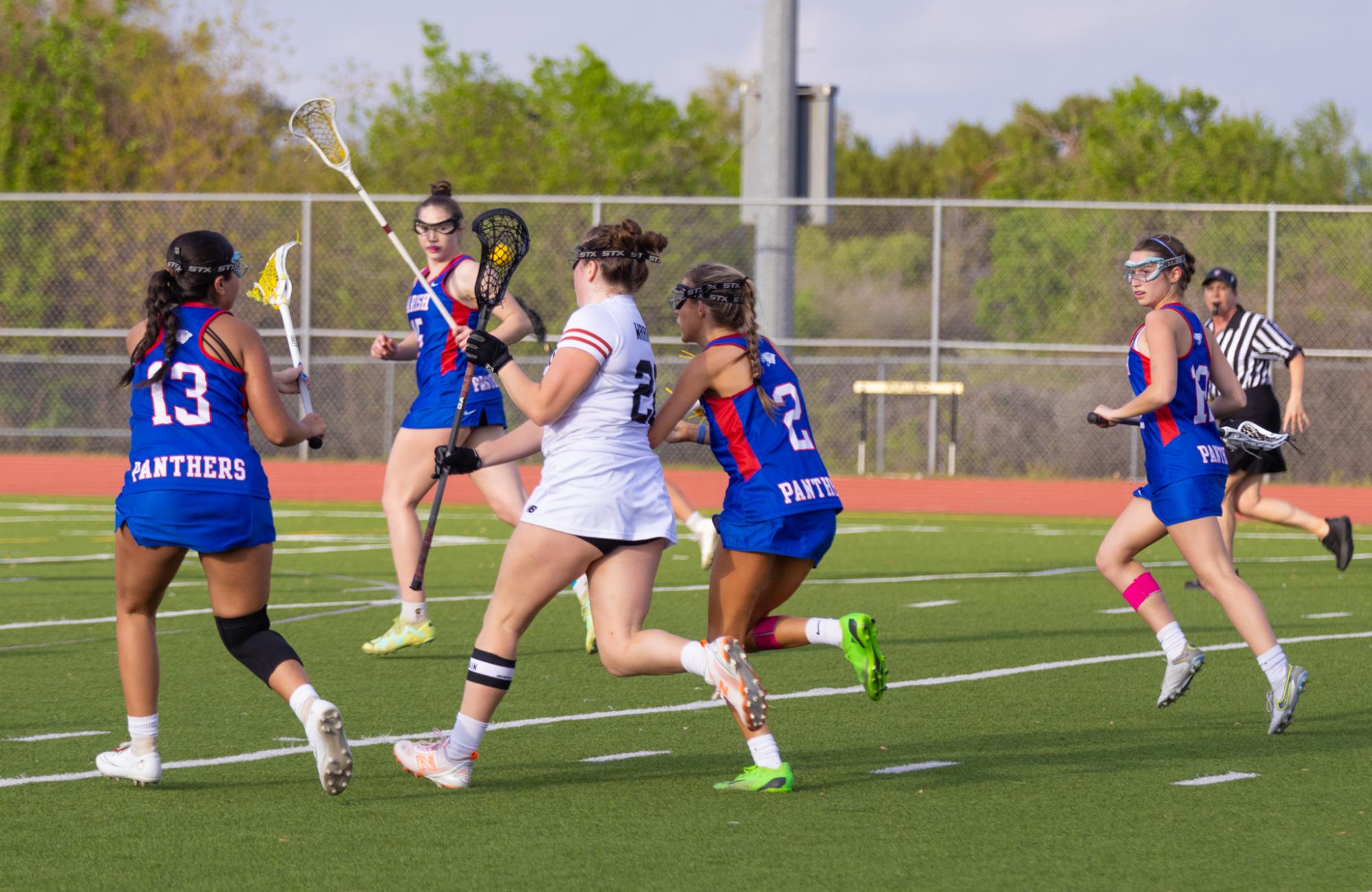 Varsity Girls Lacrosse Slashes Dallas Parish Panthers 10-4