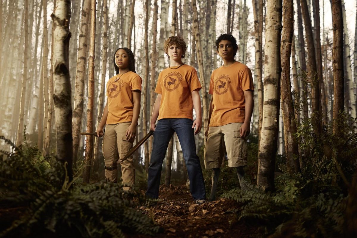 Standing tall, actors Leah Sava Jeffries, Walker Scobell, and Aryan Simhadri pose on set. Casting was announced in late May of 2023, and the show's finale was released December of the same year.