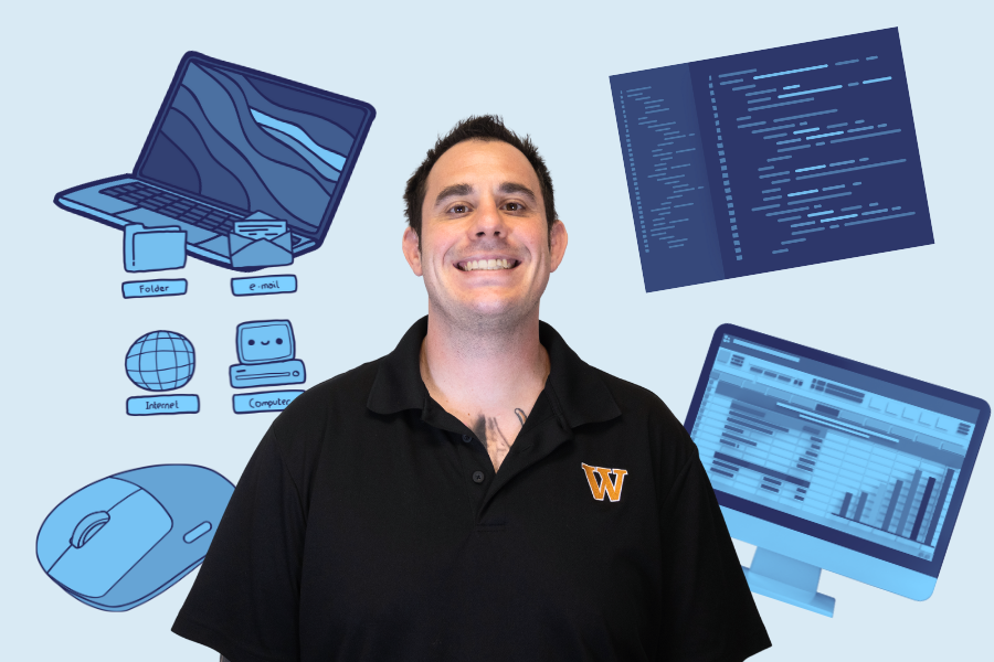 Ready to teach, Mr. Ryan Jones aspires to change the way Computer Science is taught. With years of industry experience, Mr. Jones believes he has the power to help students rethink how they learn. "For me, [the most important part of teaching is] getting the students to think differently,” Mr. Jones said